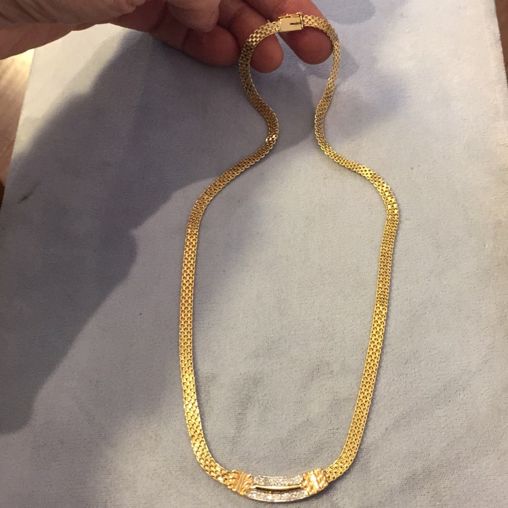 •Sold• 🌟14k Byzantine link & diamond necklace - Picture 7 of 8